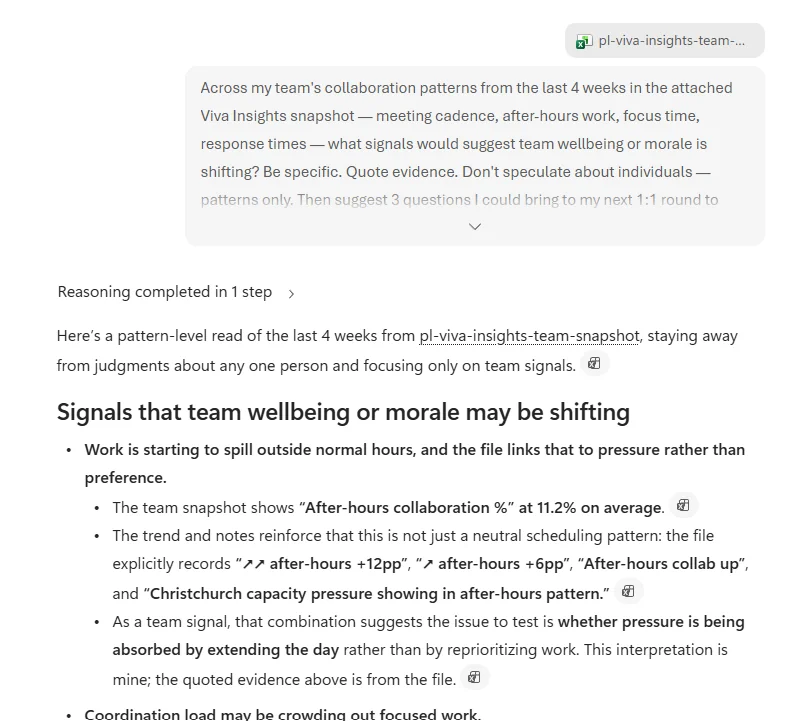 Pattern-level wellbeing response respecting privacy